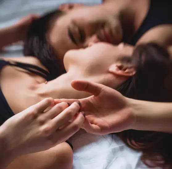 Couple in bed