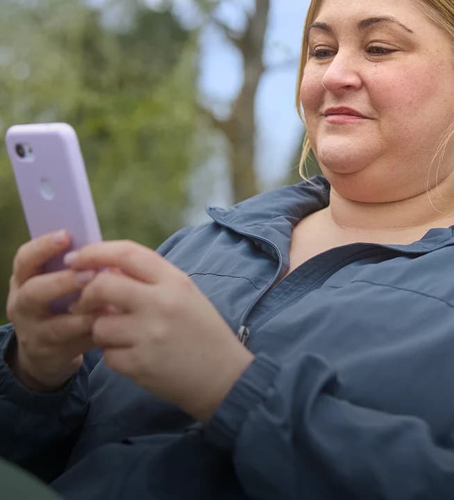 Woman on smart phone
