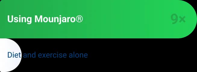 Illustration of weight loss using GLP-1 injectable treatments showing it is 6 times more effective than diet alone