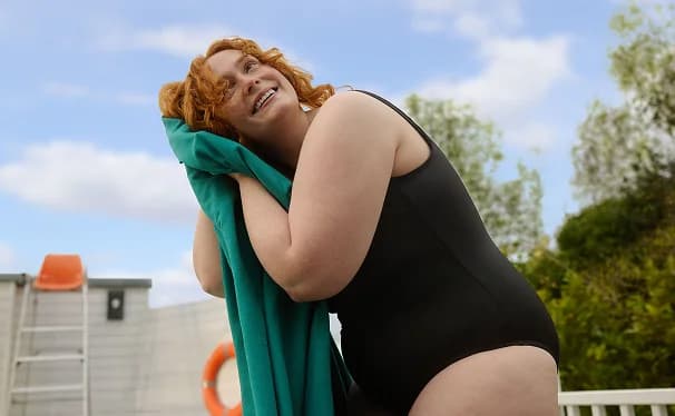 A smiling woman