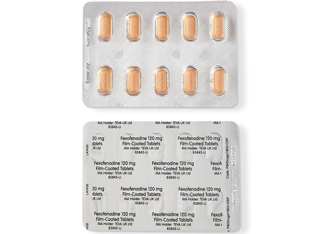 fexofenadine hay fever medication